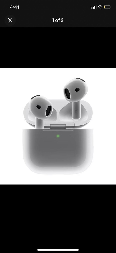 Experience immersive sound with the NEW 4th Generation AirPods featuring Active Noise Cancellation for superior audio quality and comfort