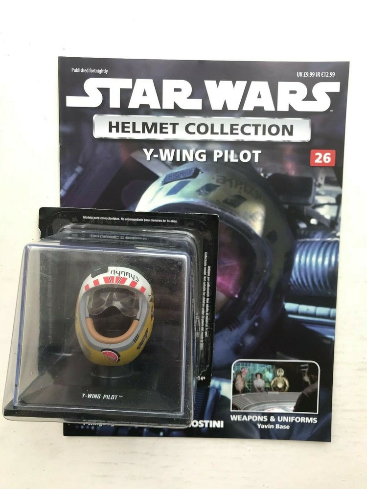 STAR WARS DEAGOSTINI REPLICA HELMET COLLECTION ISSUE 26 Y-WING PILOT + MAGAZINE