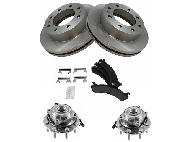 Front Brake Pad and Rotor and Wheel Hub Kit fits Suburban 2500 2000-2006 43JXPB