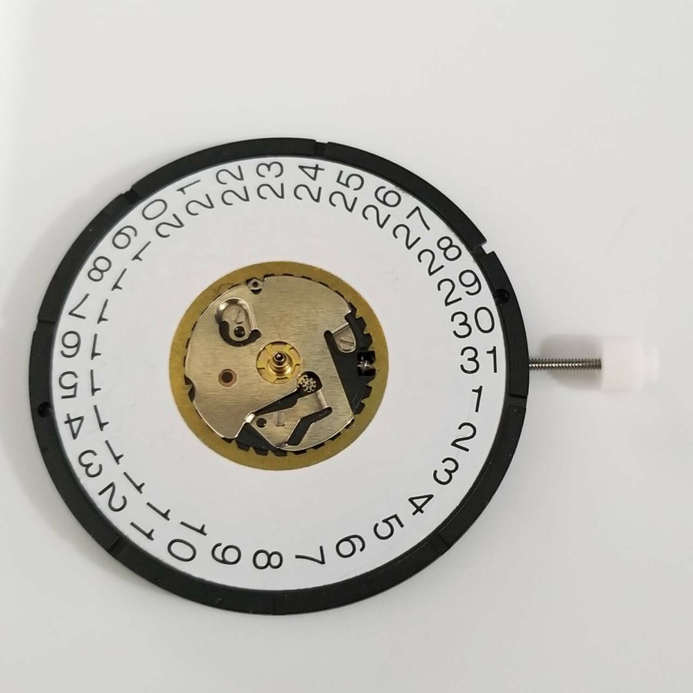 3mm Thick Quartz Watch Movement Date at 3 Repair Parts ISA 2334 1035c