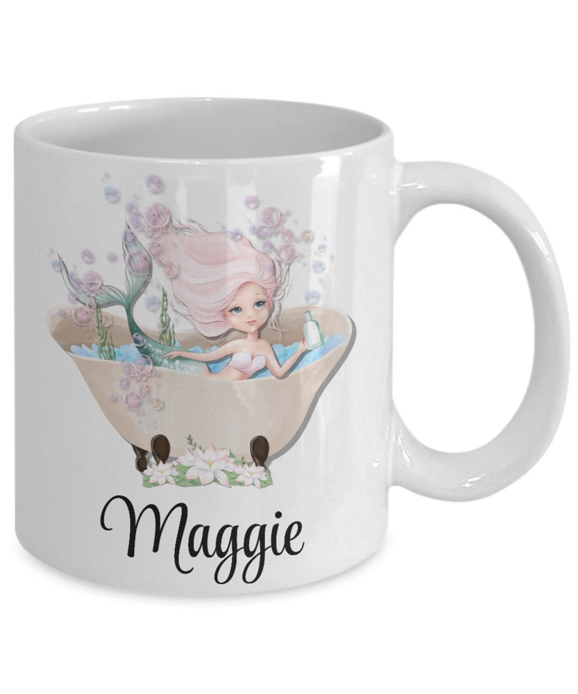 Custom Mermaid Coffee Mug Personalized Mermaid Gift Cup