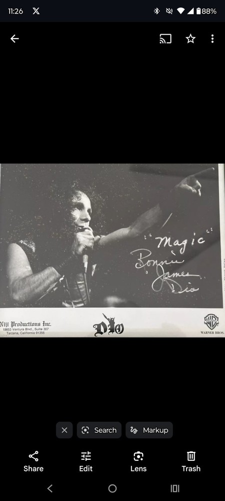 Ronnie James Dio 8x10 Reprint Promo Photo Black Sabbath Heaven Hell