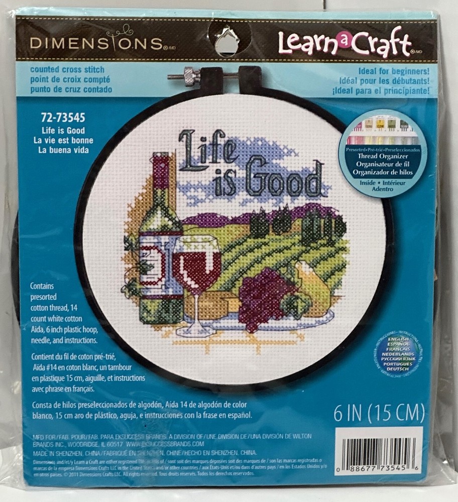 Cross Stitch Kit w/ 6