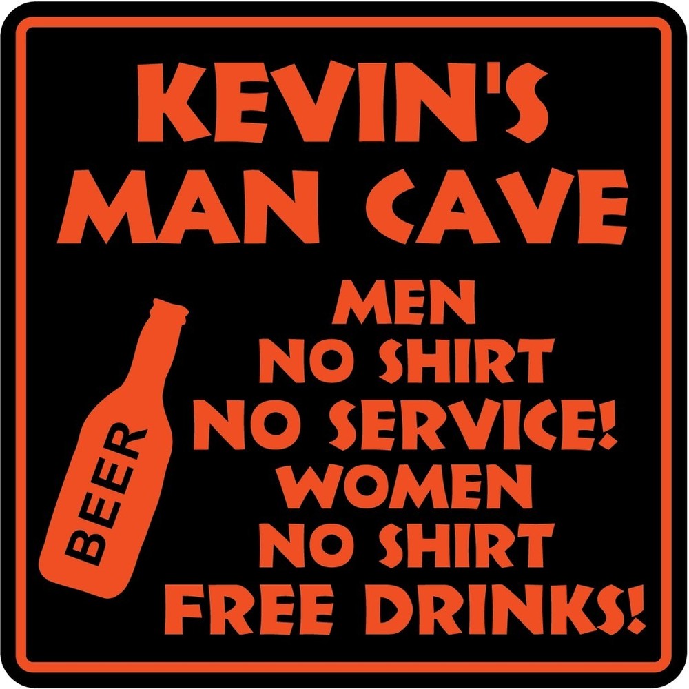 Custom Man Cave Sign - Bar Beer Den Garage - USA Made - Women Free Drinks-image