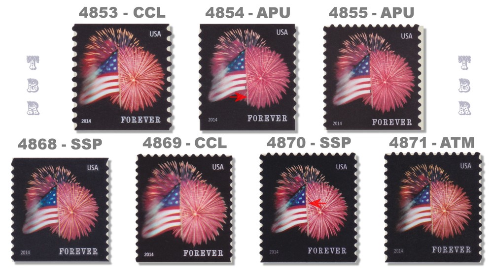 Get 4853-4871 Star Spangled Banner Forever 2014 MNH Stamps Now-image