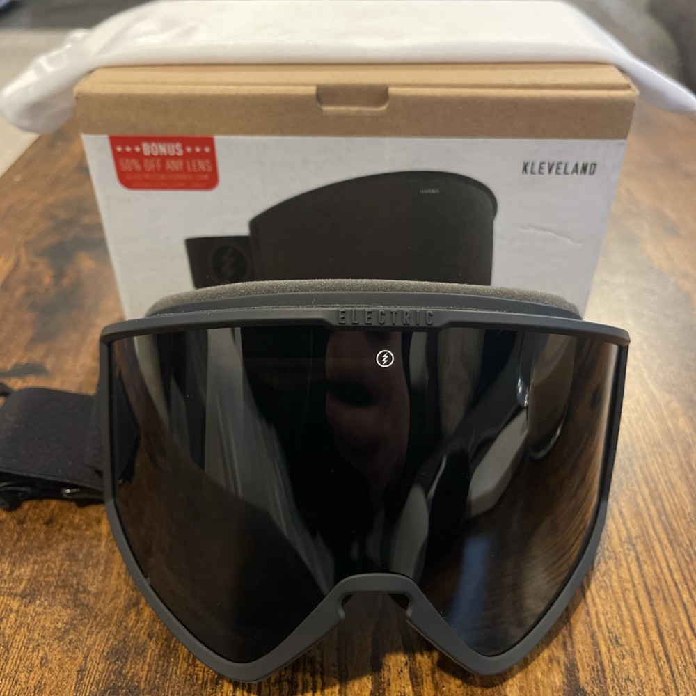Electric Visual Kleveland S Murked Snowboard Goggles in Jet Black Like New Condition-image