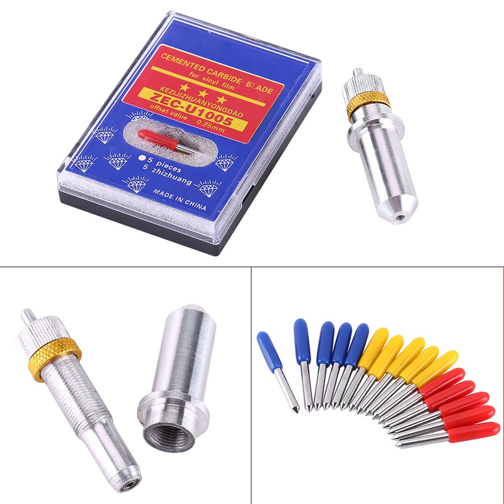 15pcs 30°/45°/60° Degree For Roland Cutting Plotter Vinyl Cutter Blade+Holder*a5