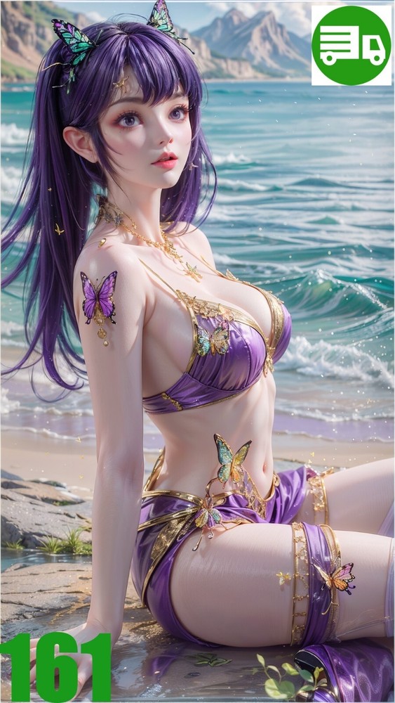 AI Art China Girl Desktop Background Digital Image by bandes_99-image