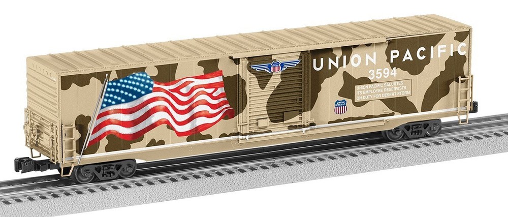 Lionel 2226991 UP LIGHTED FLAG BOXCAR