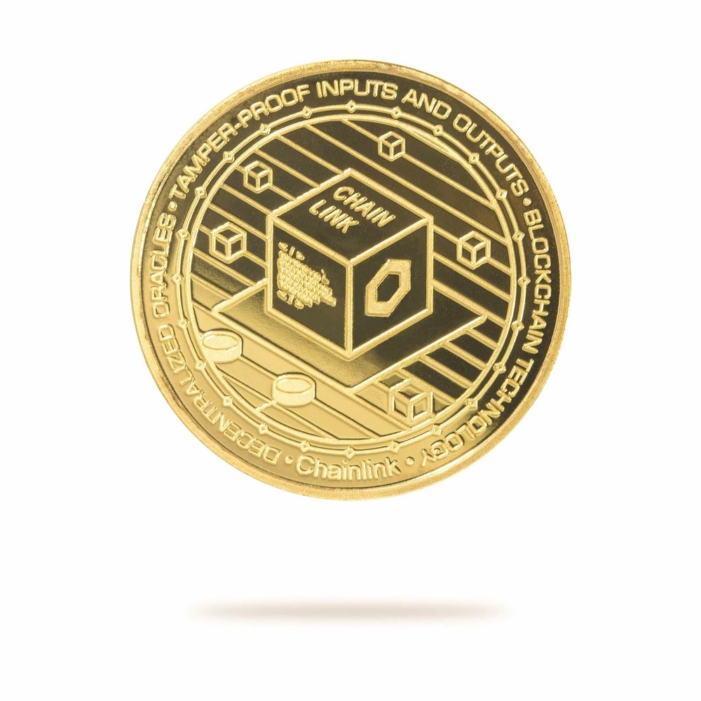Cryptochips | Chainlink (LINK) Physical Crypto Coin | Collectable Cryptocurrency