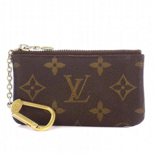 LOUIS VUITTON Monogram Pochette Clé Coin Purse with Key Ring M62650 /KH ■OH
