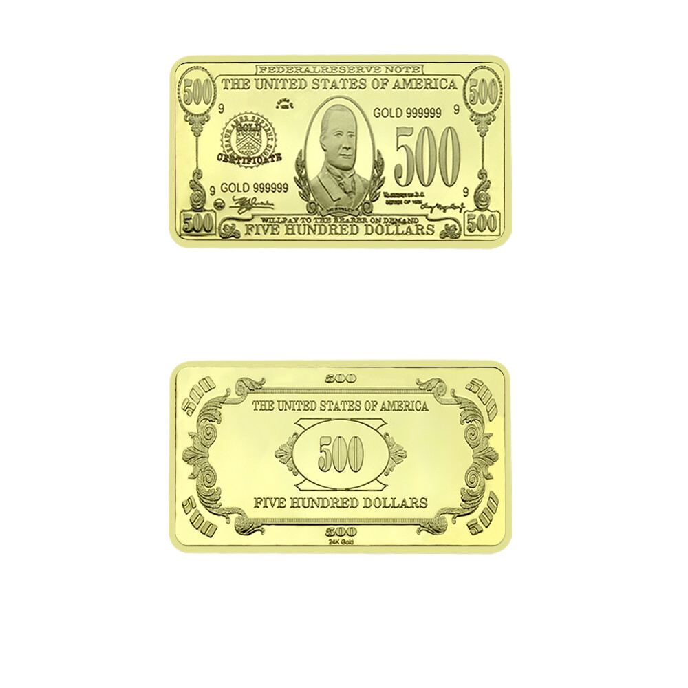 Us 500 Dollars Gold Metal Coin Holiday Gift Business Gift Challenge Coin