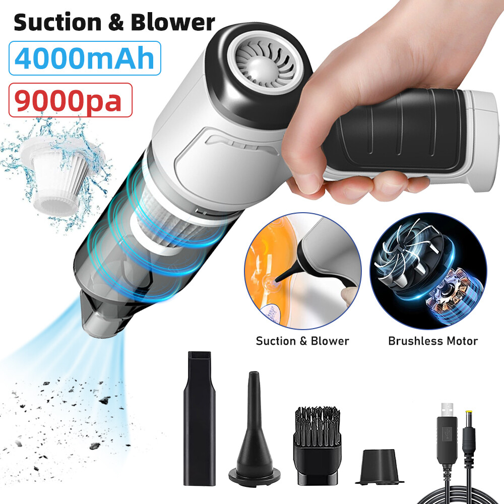 9000PA Cordless Hand Held Vacuum Cleaner Mini Portable Car Auto Home Wireless US