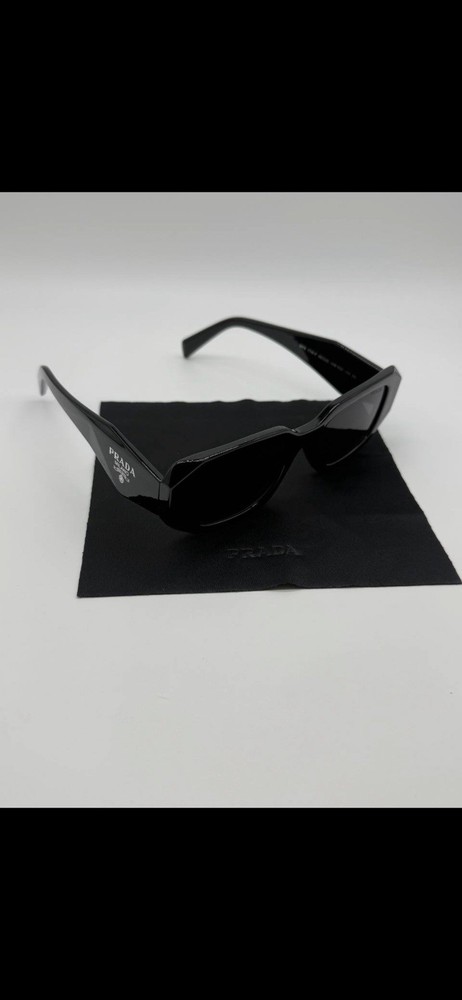 Prada PR17WS 1AB5S049 Women's Sunglasses 49 mm Black / Dark Grey Lens