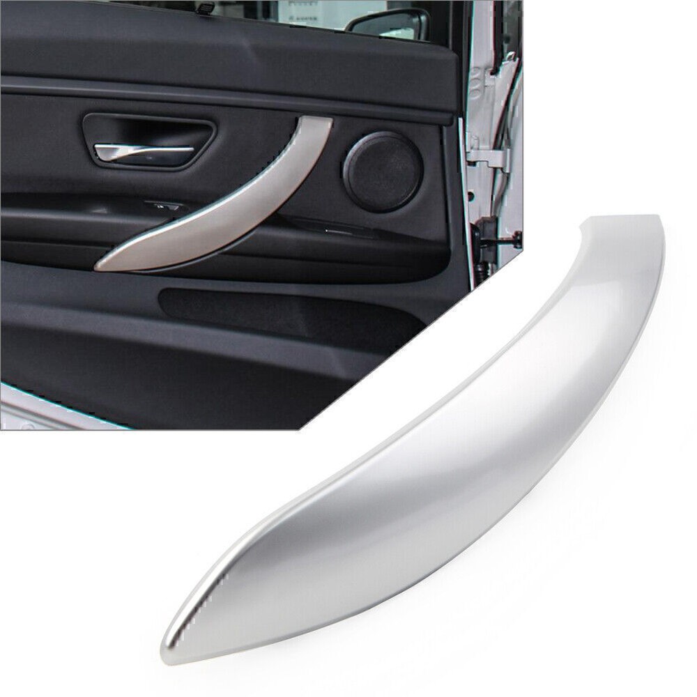 1x Silver New Left Inner Door Handle Panel Cover Trim For BMW 3 4 Series 3GT US