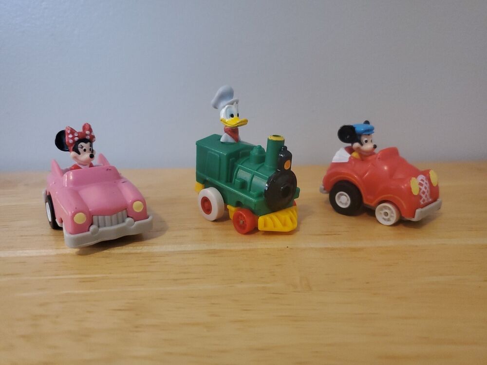 Vintage McDonald's Happy Meal 1988 Mickey Mouse Red Pull Back Car Walt Disney
