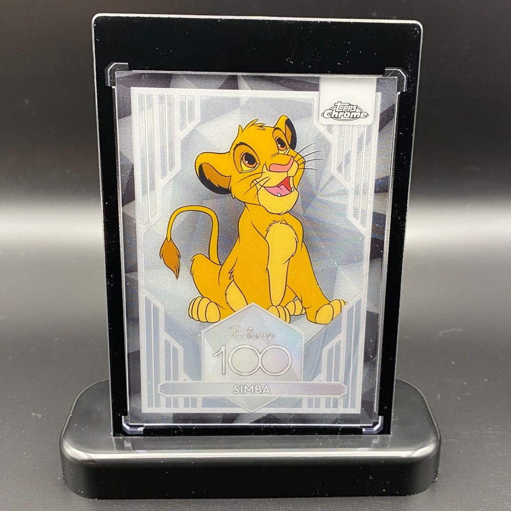 Simba Display Collectible Gift Disney 100 Topps Chrome Card Lion King