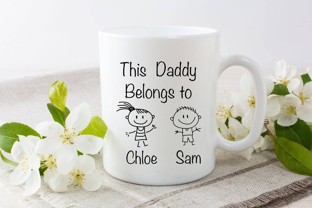 Father's Day Daddy Mug This Daddy Belongs To With Personalisation