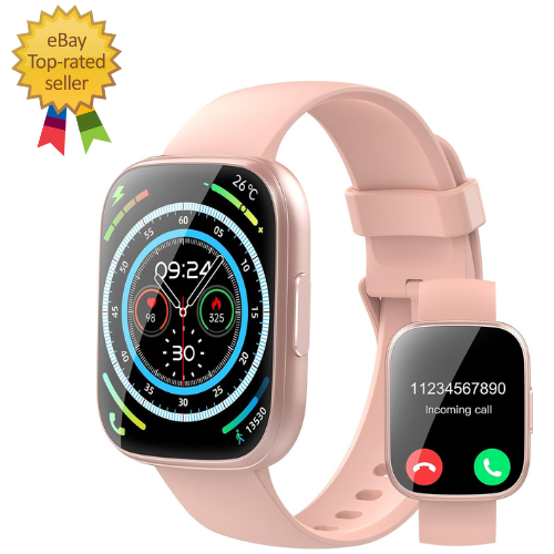 1.95-inch HD Smartwatch for Men & Women with Fitness Tracking & Call Function  
