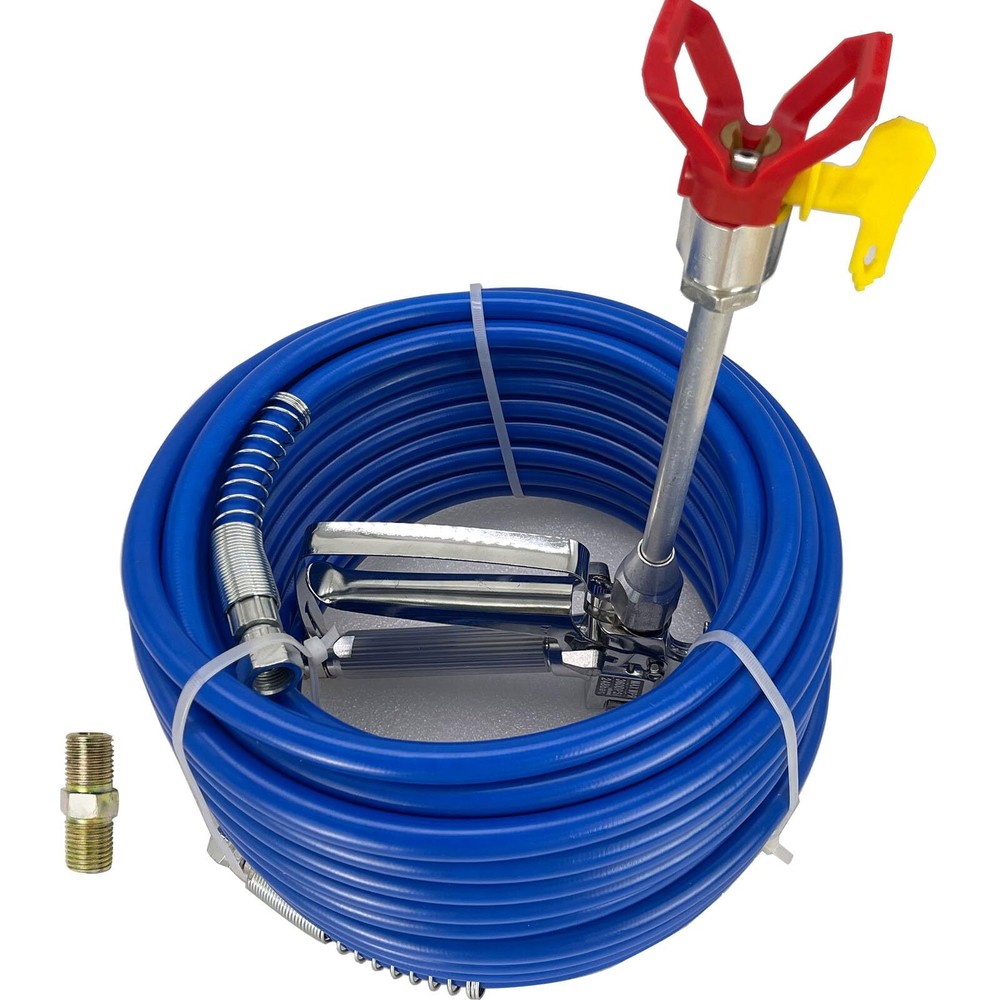 65ft Hose Kit & Airless Spray Gun with 8” Extension Pole, Including Tip Guard...
