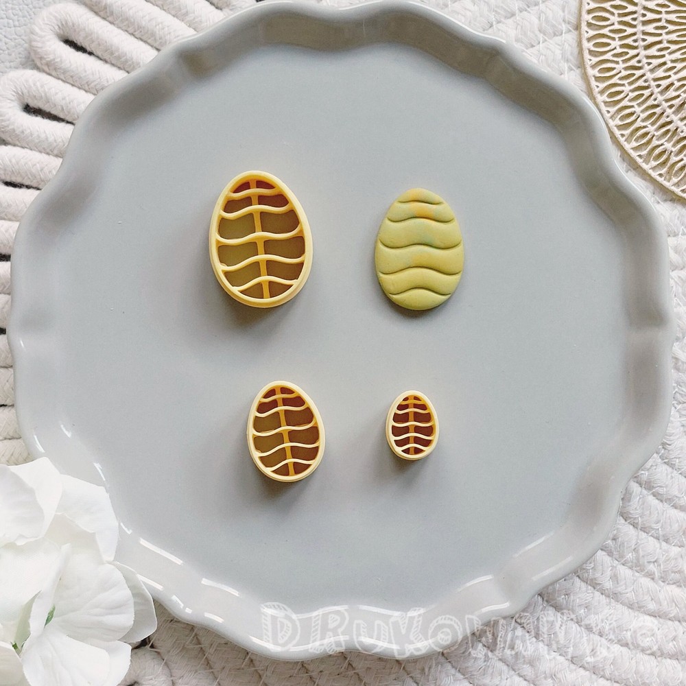 Easter Egg Chicken Polymer Clay Cutters for Jewelry Making