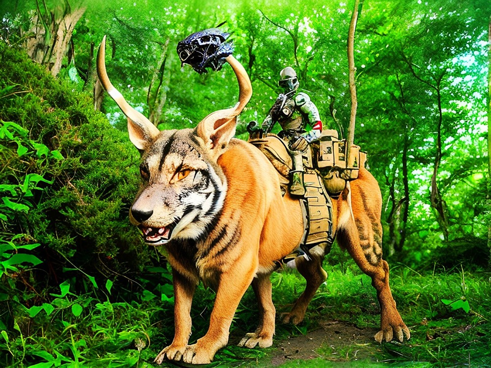 Digital Desktop Art Canon JPG Photo Virtual Image Animal Alien Mutant Soldier