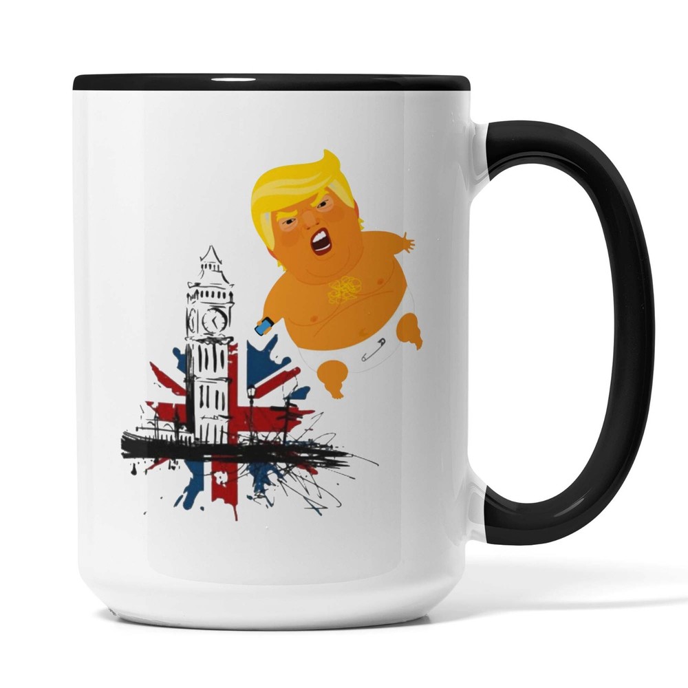 Funny Baby Trump Flying Balloon Protest Coffee Mug Gift Idea