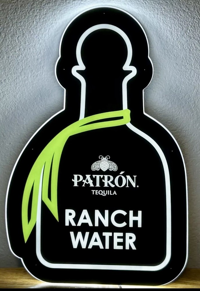 PATRON TEQUILA LED LIT LIGHTED WALL HANGING BAR PUB SIGN *NEW IN BOX*