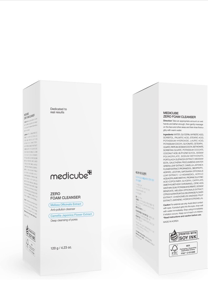 Medicube Zero Foam Cleanser 120g for Clear Skin