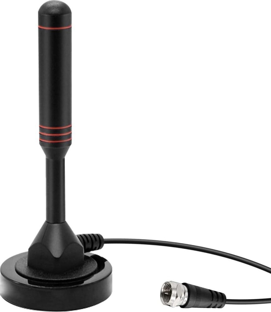 High-Performance Digital Indoor/Outdoor TV Antenna with Magnetic Base & 16.5ft Cable-image