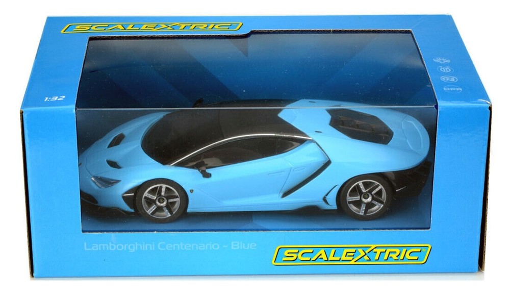 Scalextric Lamborghini Centenario - Blue Slot Car 1:32 Scale - C4312