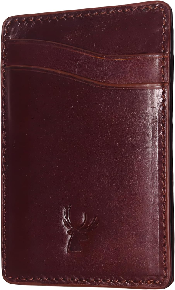 Slim Minimalist Front Pocket Leather Card Wallet for Men & Women - Premium Quality