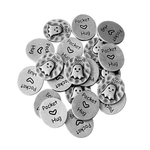 Vintage Ghost Pocket Love Token Coin - Fun Silver Bulk Pack