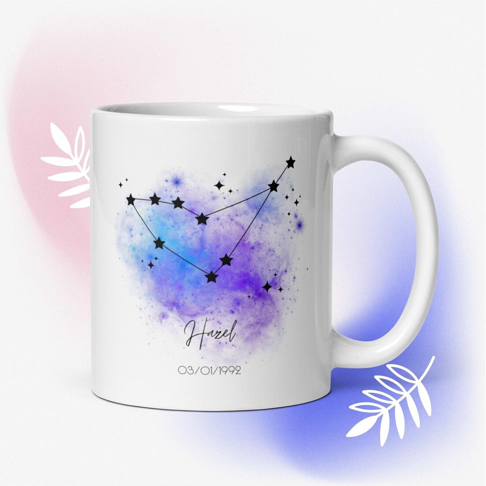 Personalized Capricorn Constellation Mug Zodiac Mug Custom Constellation Mug