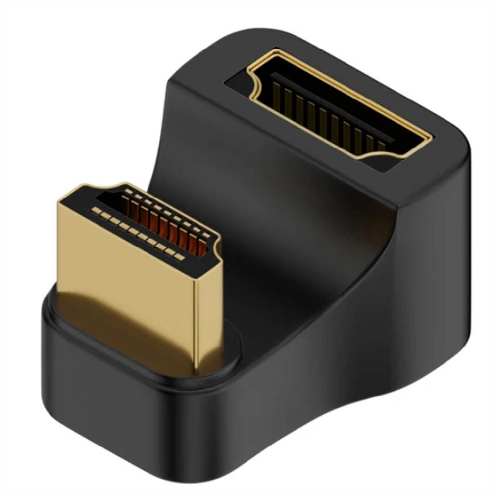 1Pc U-Shaped HDMI 2.1 Adapter 4K 8K@60Hz Male 180° UHD