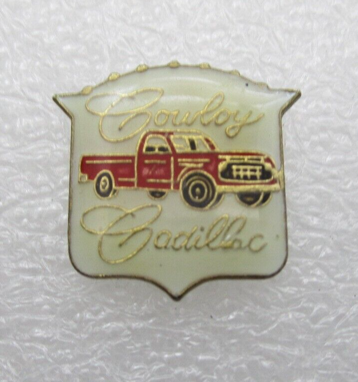 Cowloy Cadillac Red Pickup Lapel Pin (C951)