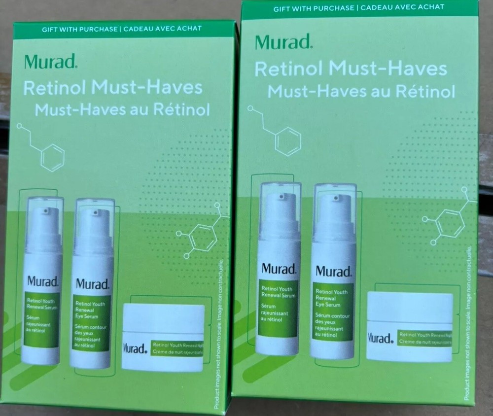 Murad Retinol To Go 3-Piece Set with 0.25 oz and 0.17 oz 2pk