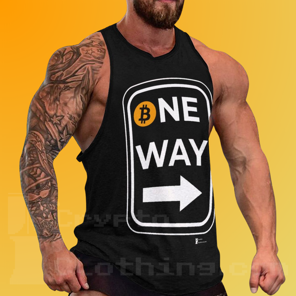 Bitcoin BTC Crypto Cryptocurrency Men's Tank Top Gym (Run Small EU Size) UPC02-image