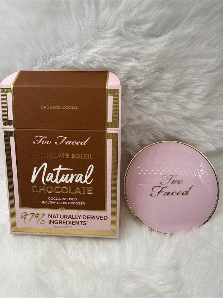 Too Faced Chocolate Soleil Natural Bronzer In Caramel Cocoa Glow Bronzer 9g NIB