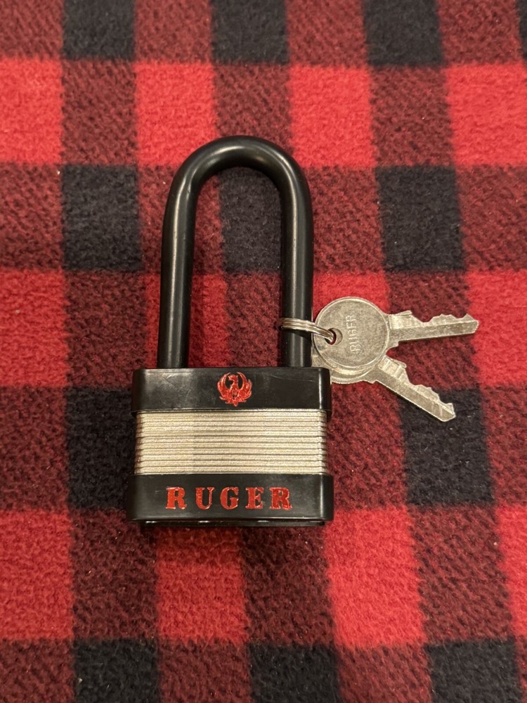 Ruger Gun Lock 5025 For Rifles Pistols Revolvers 2 Keys & Instructions