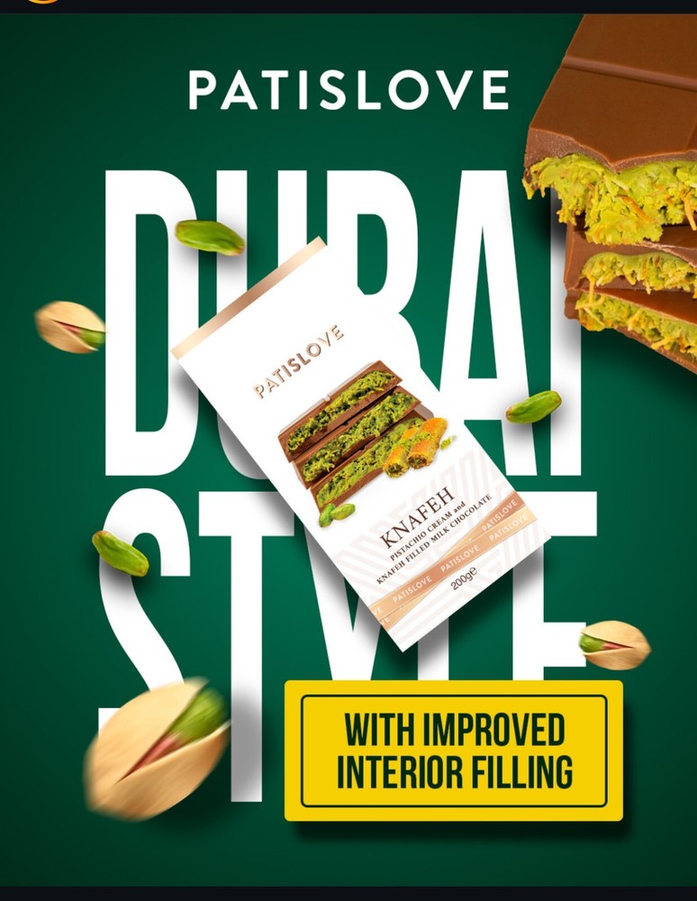 PatisLove Dubai Premium Gourmet Chocolate Bar – Han Bulk Wholesale