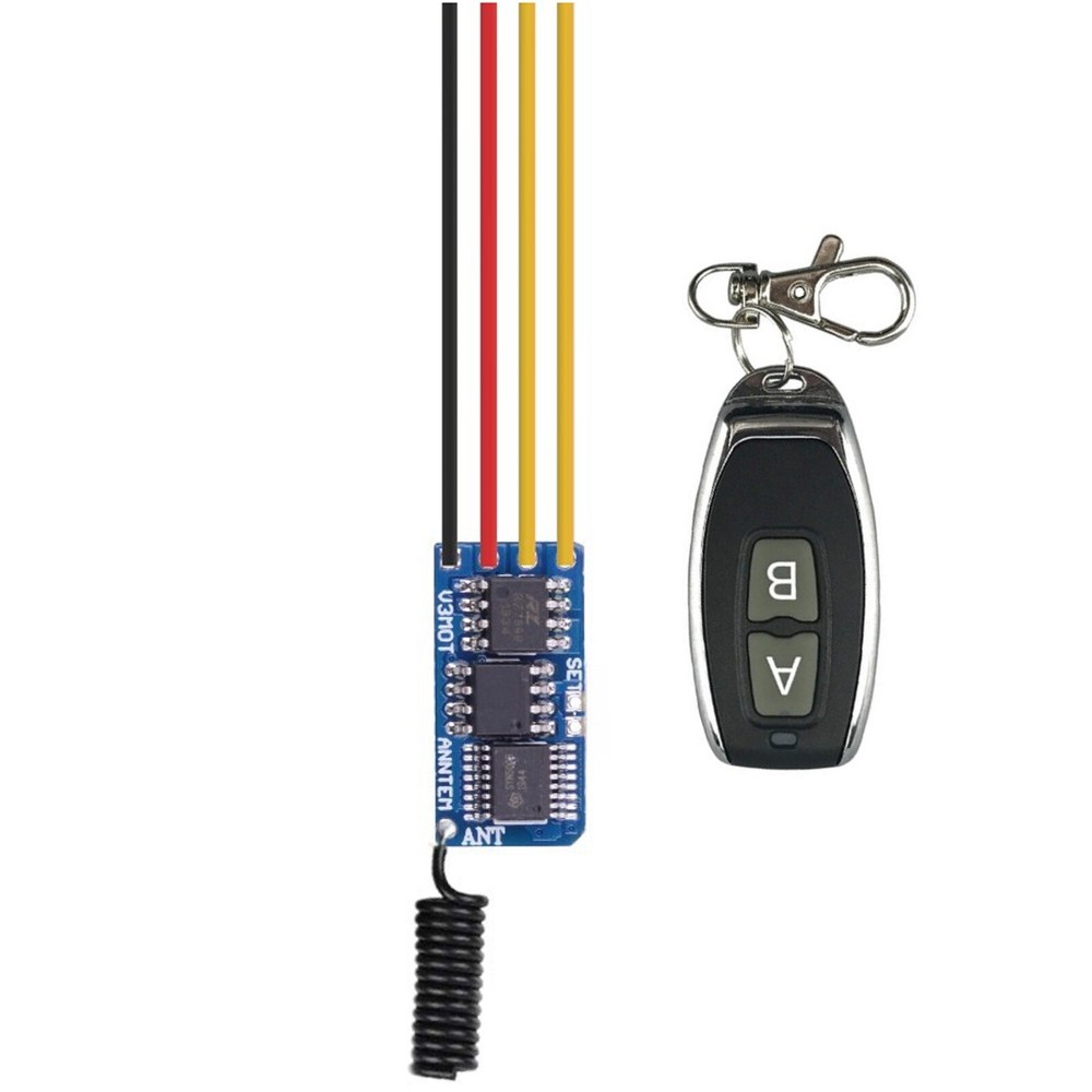 Wireless Remote Control Transmitter Receiver Motor Controller DIY Module