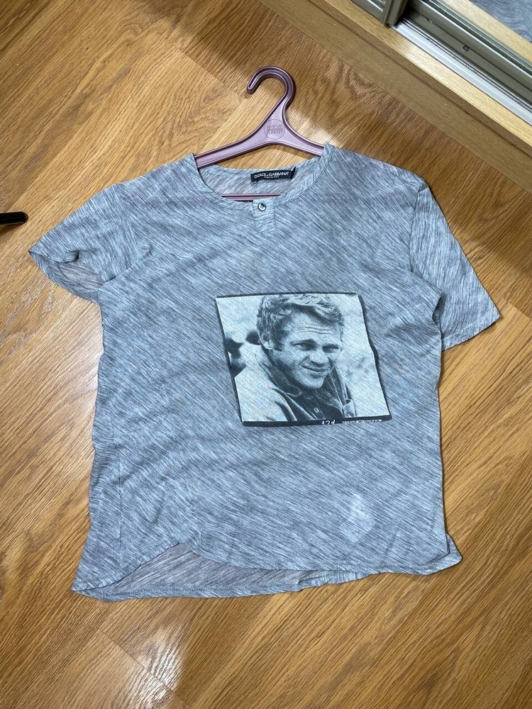 Dolce & Gabbana Steve McQueen t-shirt size 48 Gray