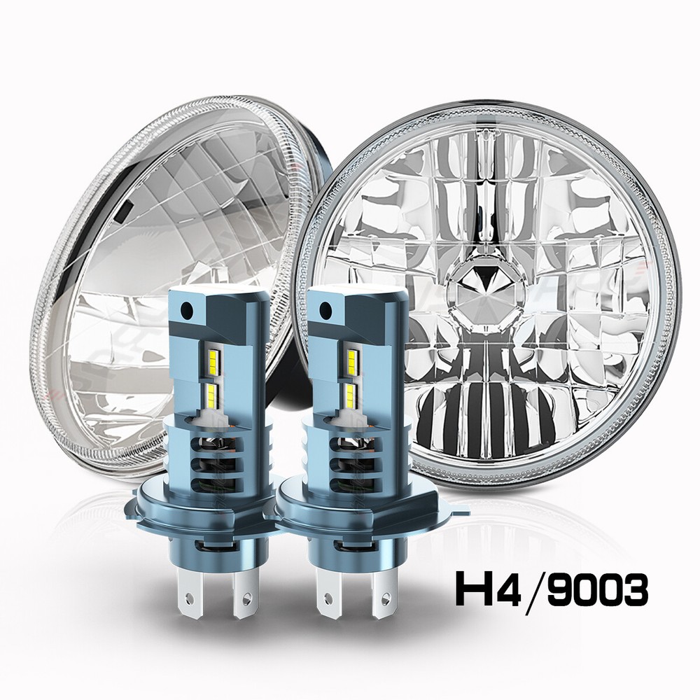 2X 7''Round LED Headlights for 1953-1957 Chevrolet Bel Air/150/210 Impala Ford