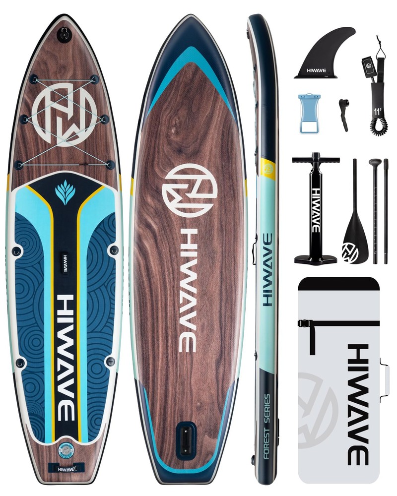 Durable 11ft Inflatable SUP Board with 450lb Capacity and Pet-Friendly Design