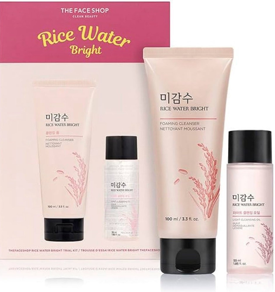 The Face Shop Rice Water Bright Trial Kit Rice Water Bright Foaming Face Wash