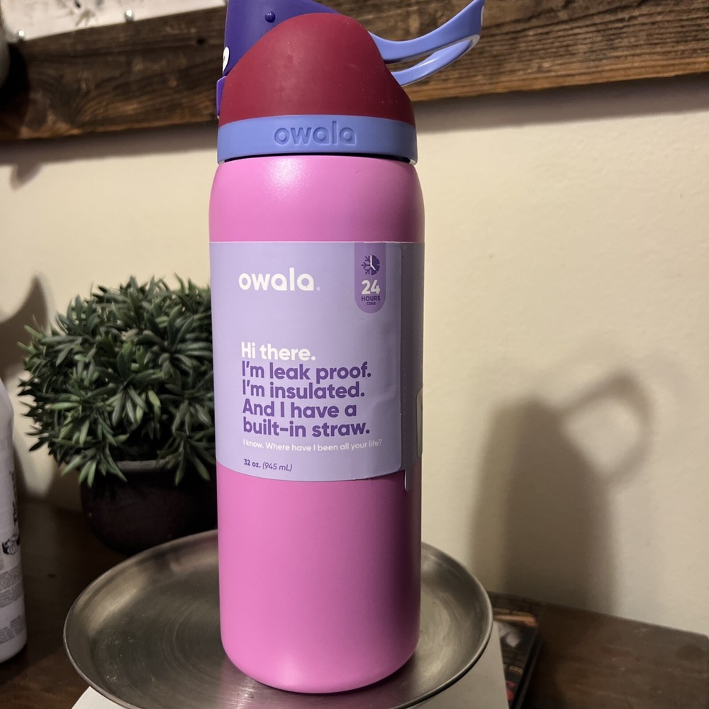 Owala 32oz FreeSip Stainless Steel Water Bottle in Electric Orchid