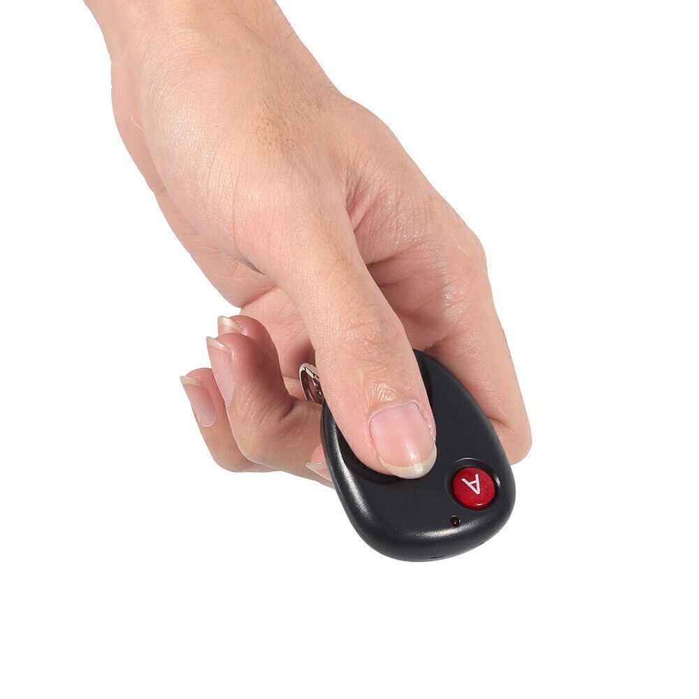 433MHz Wireless Remote Control Transmitter for Garage Gate Doors in Durable Black Plastic Design