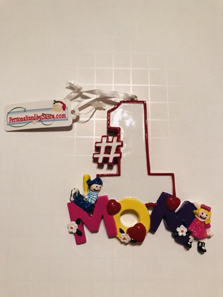 Personalized Baby's First Christmas Tree Ornament Gift for Mom  -image