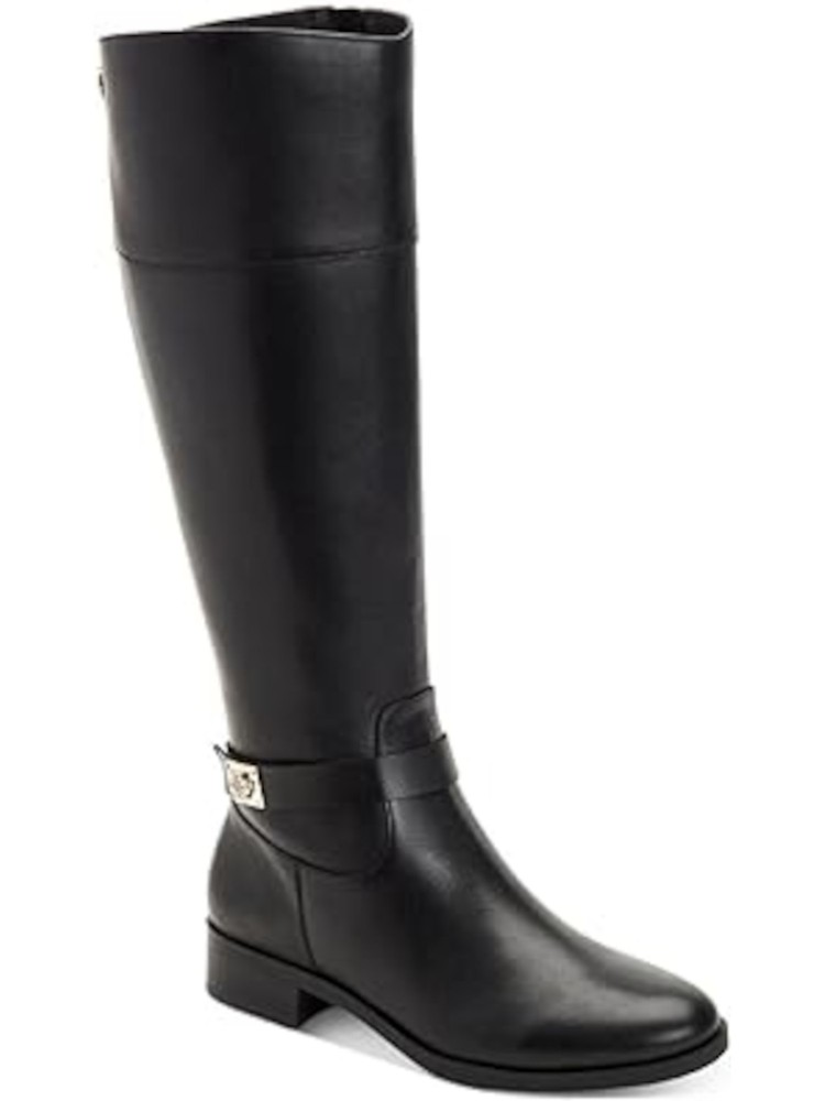 CHARTER CLUB Womens Black Johannes Round Toe Zip-Up Riding Boot 6 M